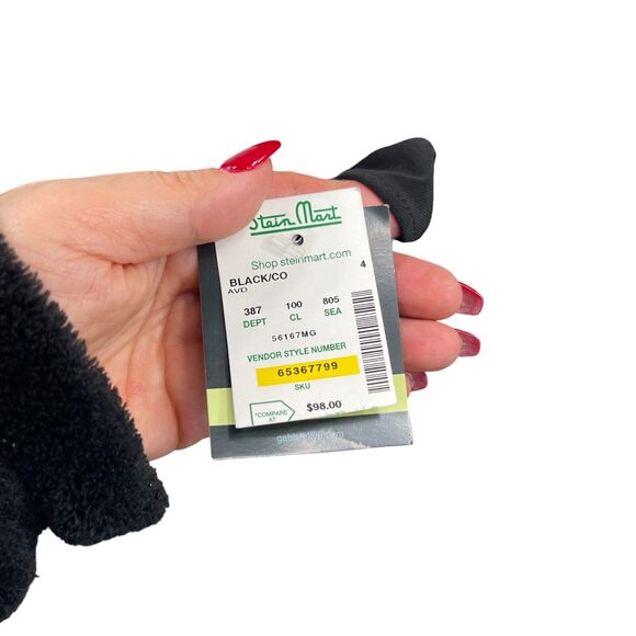 Black Shift Dress Sz 4 Mesh Embroidered Floral Ruffled Sleeves Whimsigoth Fairy - Picture 7 of 11